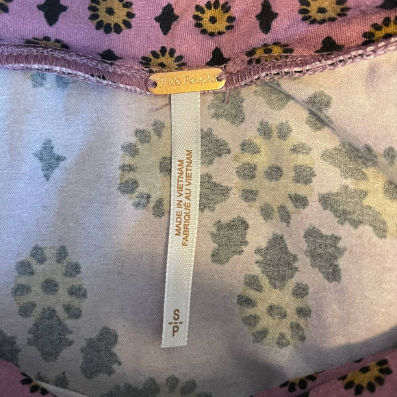 Free People Smokey Lilac She's Something Else Print Skirt NWT Size Small - Picture 8 of 9